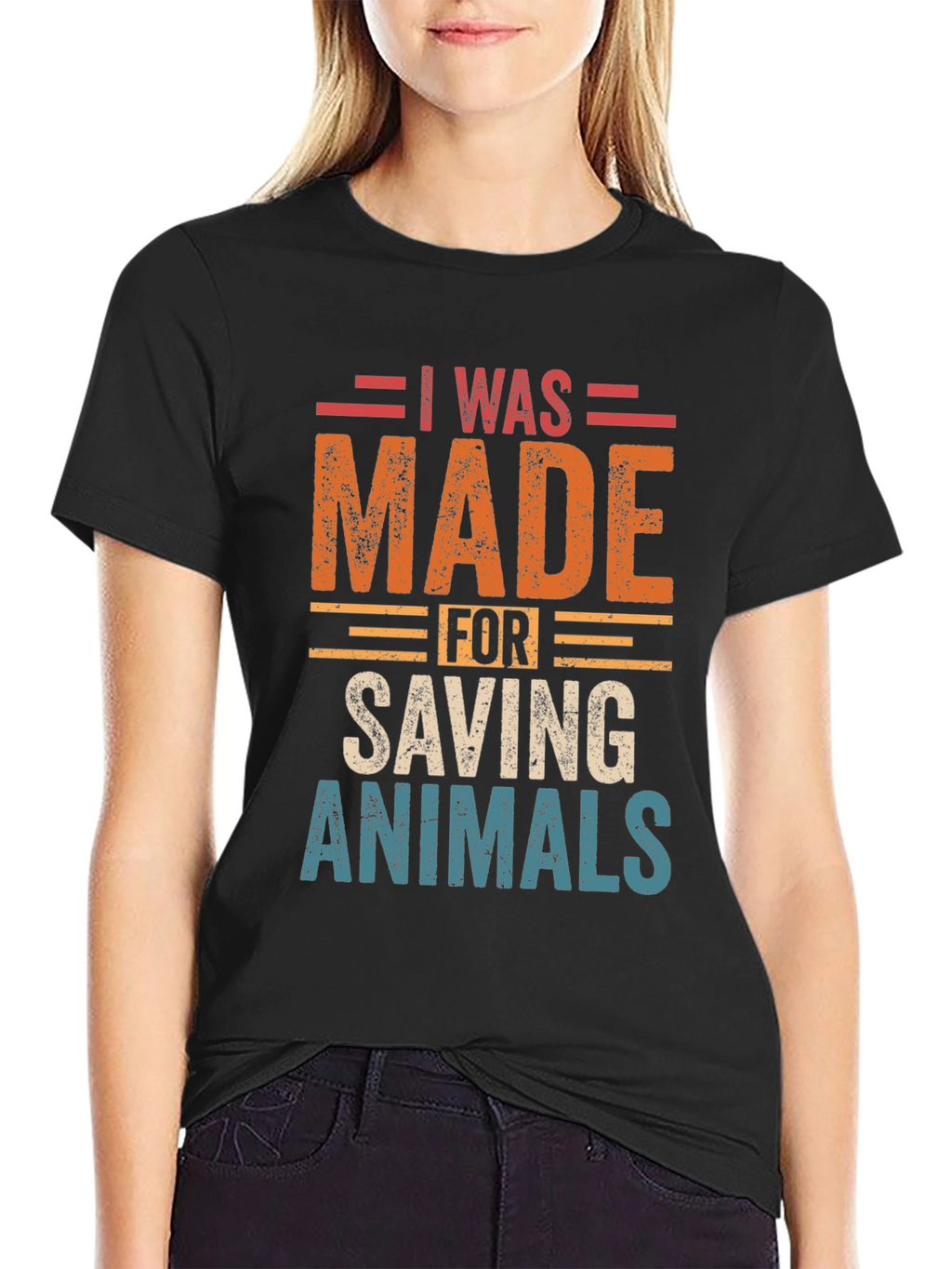 I Was Made For Saving Animals Graphic Tee