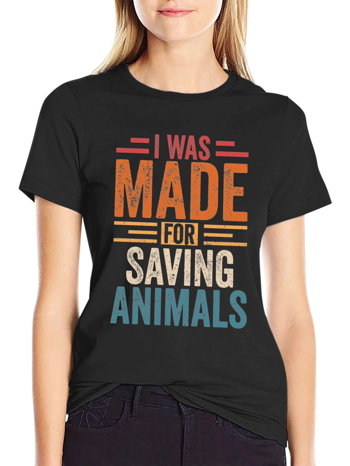 I Was Made For Saving Animals Graphic Tee