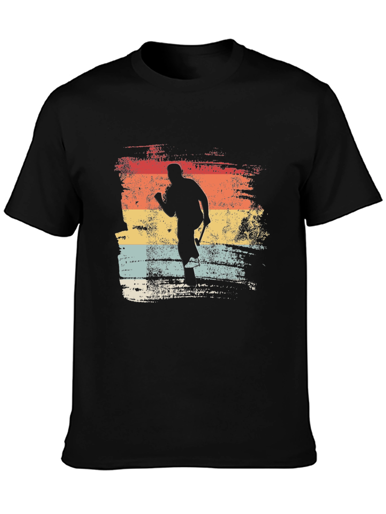 Vintage Hockey Player Graphic Tee - Retro Style