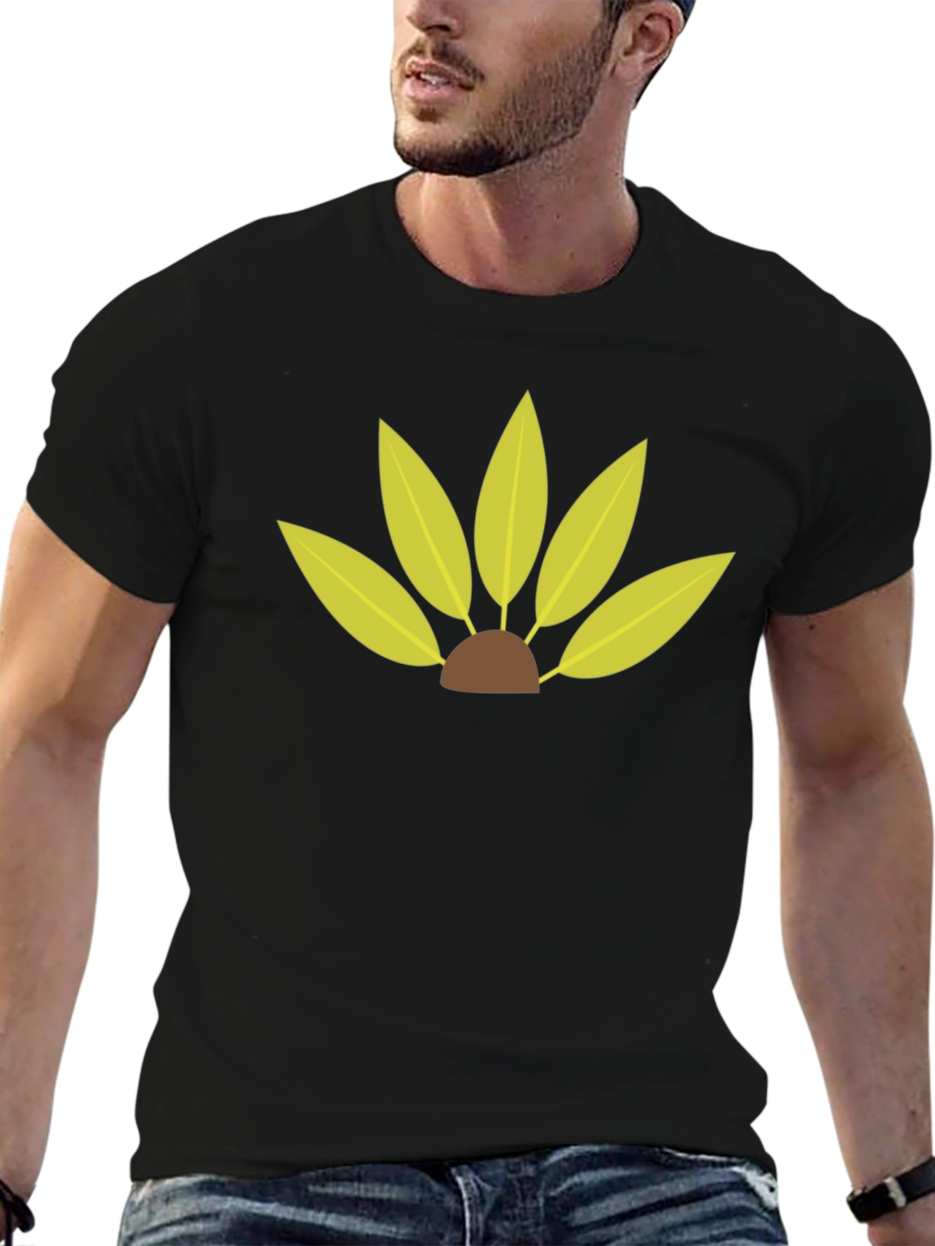 Leaf Petal Graphic Tee - Modern Style