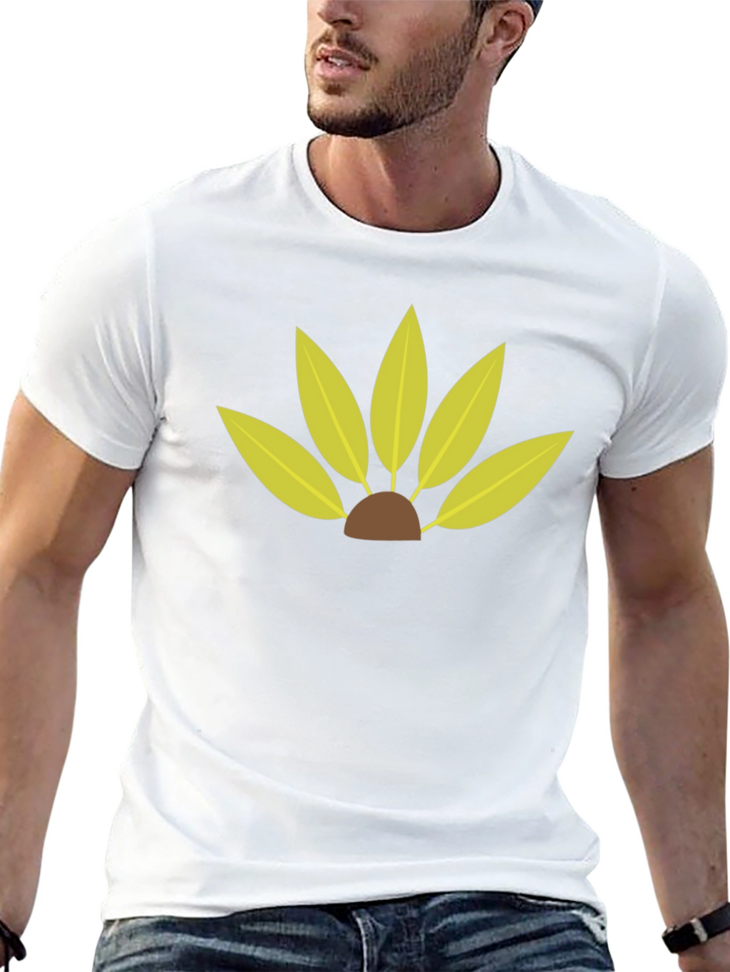 Leaf Petal Graphic Tee - Modern Style