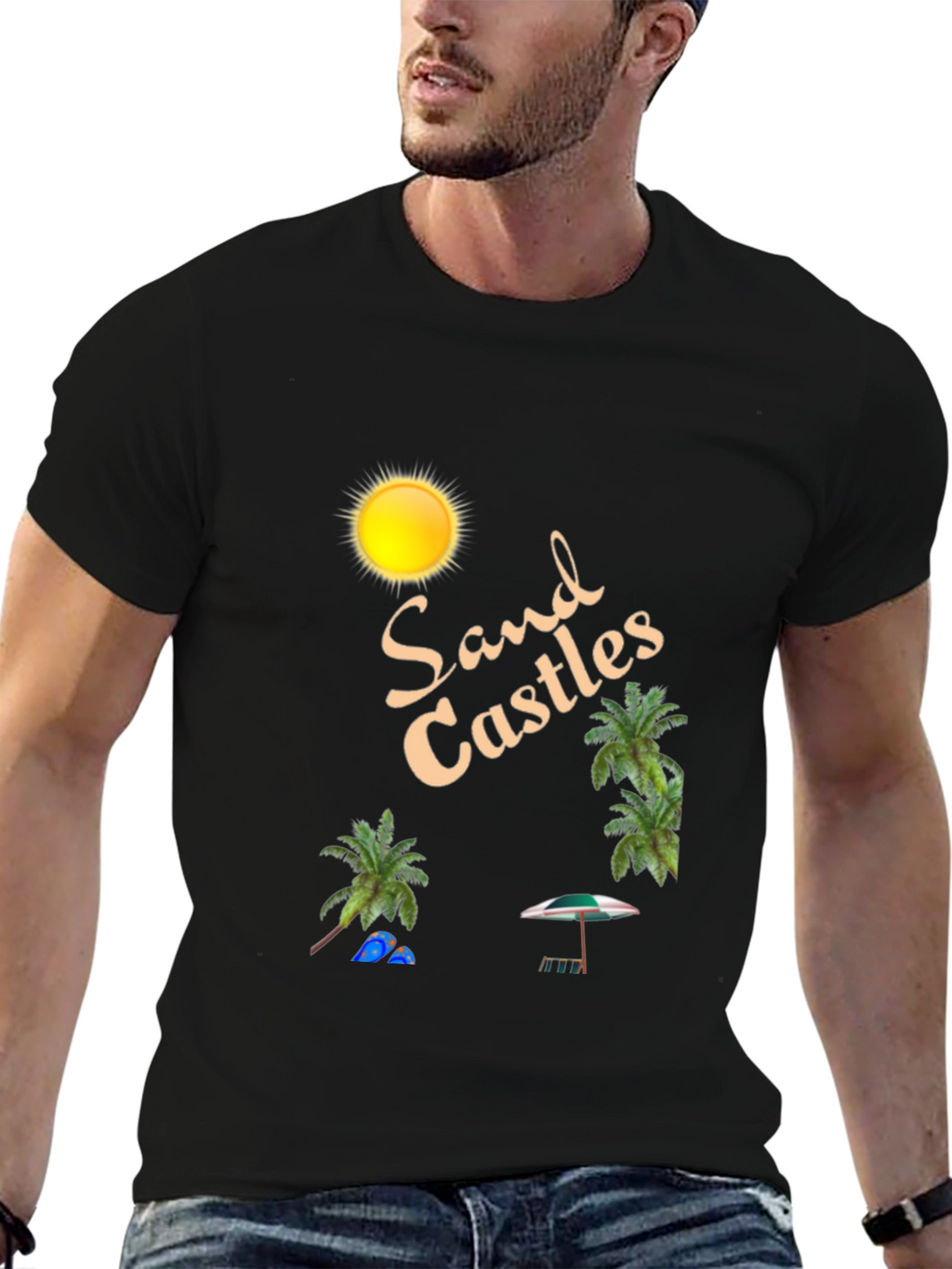 Sand Castles Graphic Tee - Island Vacation Vibes