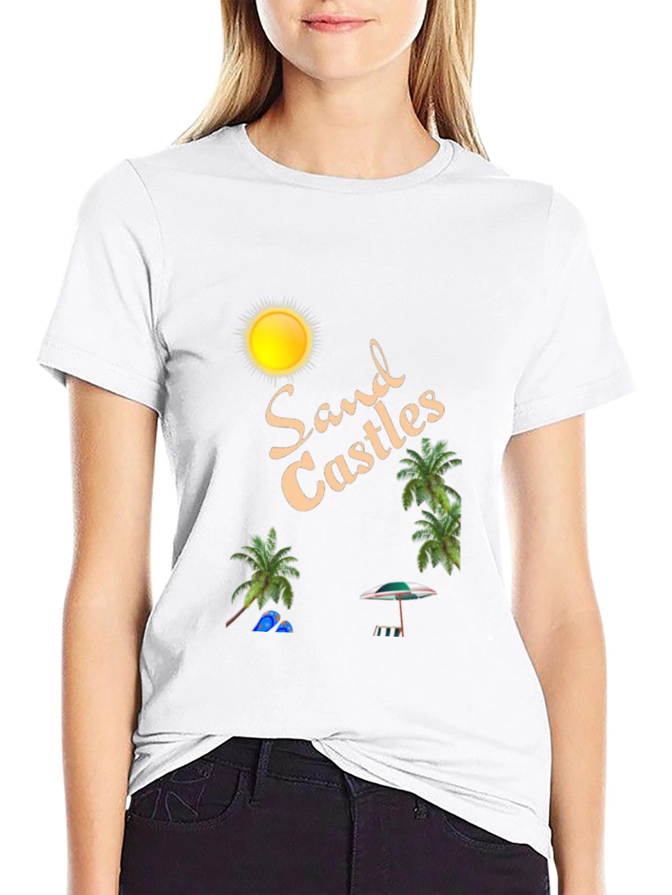 Sand Castles Graphic Tee - Island Vacation Vibes