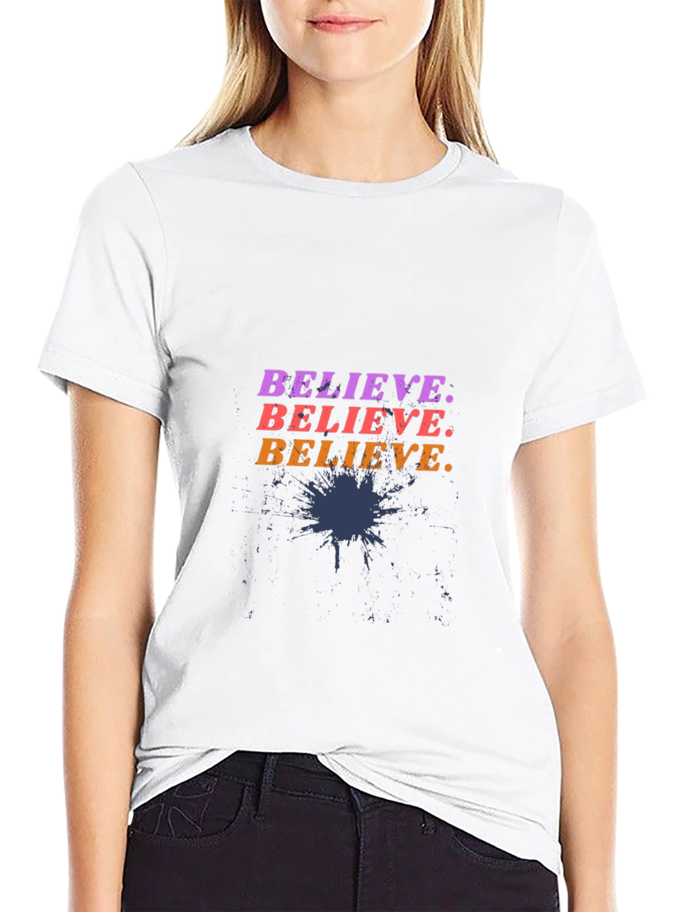 Believe Graphic T-Shirt - Mens Casual Tee