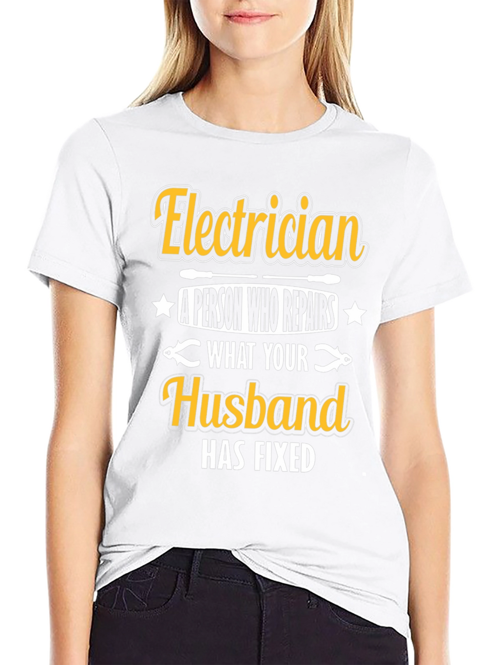 Electrician Husband Funny T-Shirt