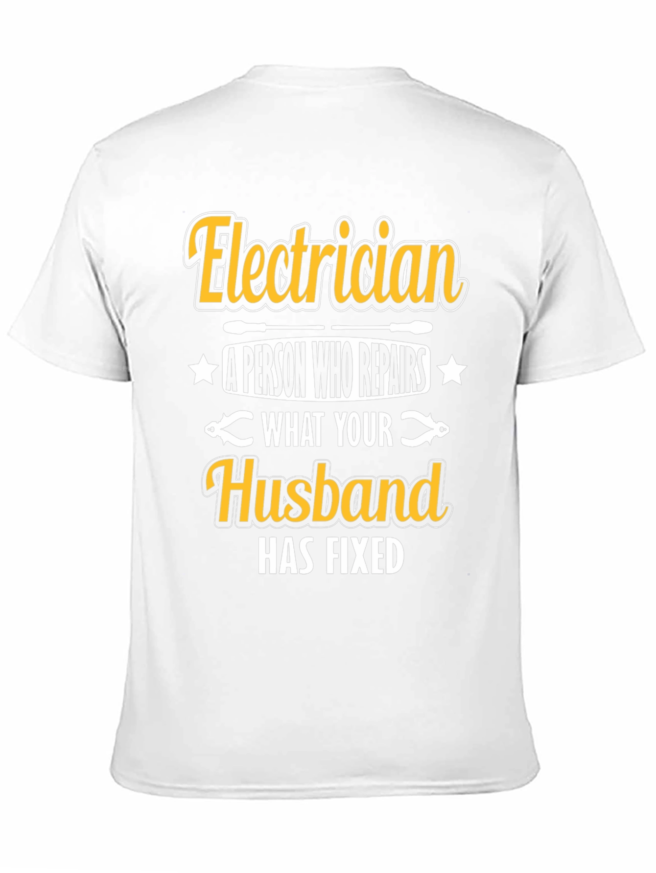 Electrician Husband Funny T-Shirt