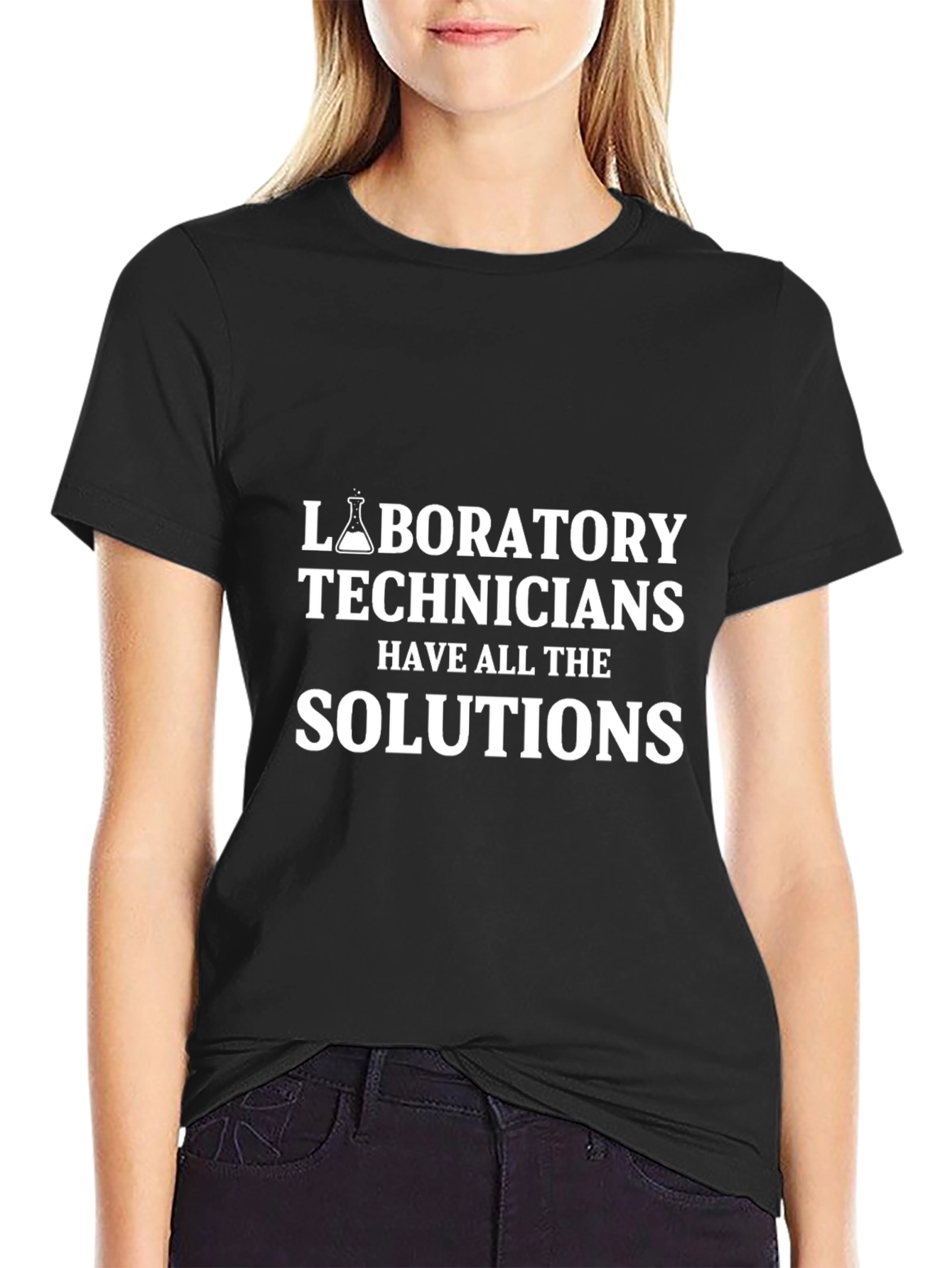 Laboratory Technician Solutions T-Shirt - Novelty Science Tee