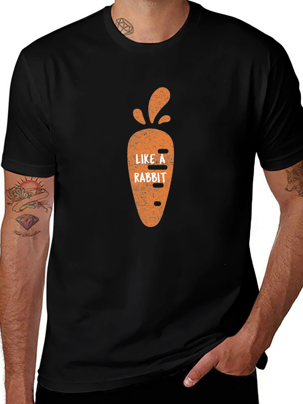 Like a Rabbit Carrot Graphic Tee