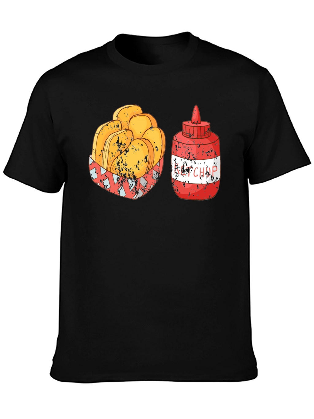 Retro Ketchup & Nuggets Graphic T-Shirt - Foodie Tee