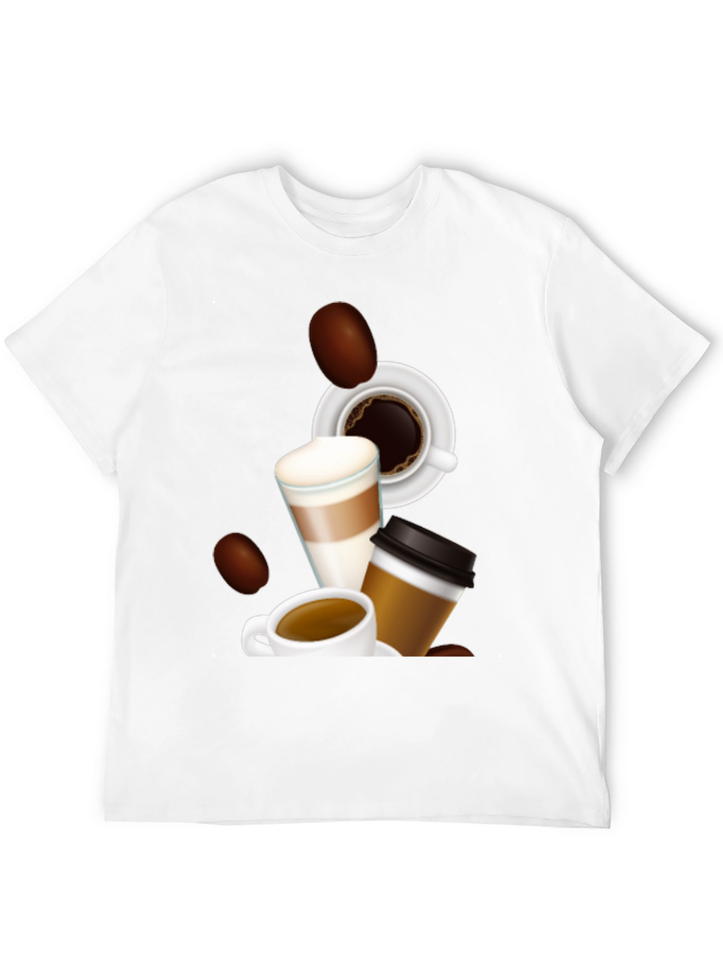 Coffee Lovers Graphic T-Shirt - Black