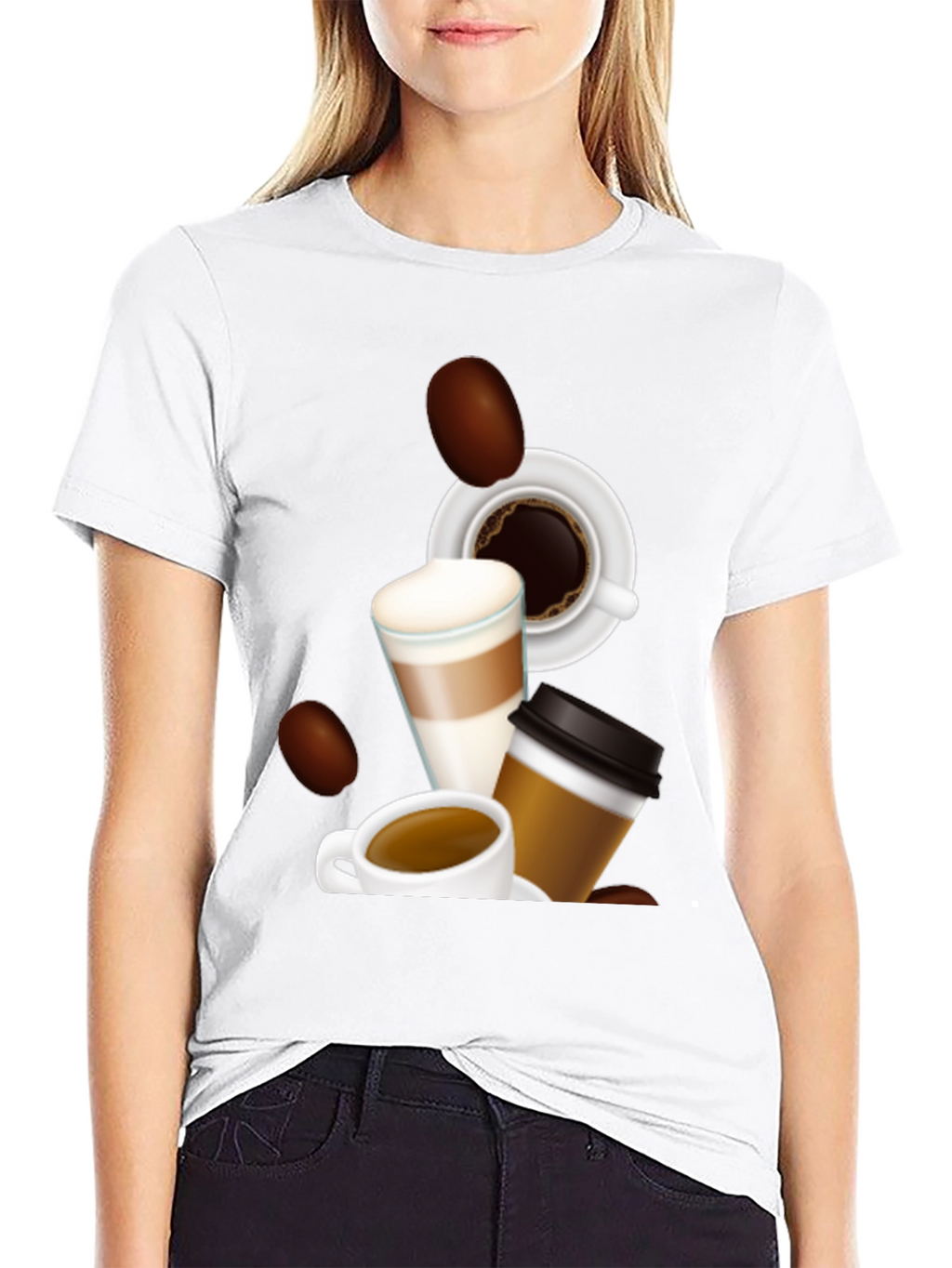 Coffee Lovers Graphic T-Shirt - Black
