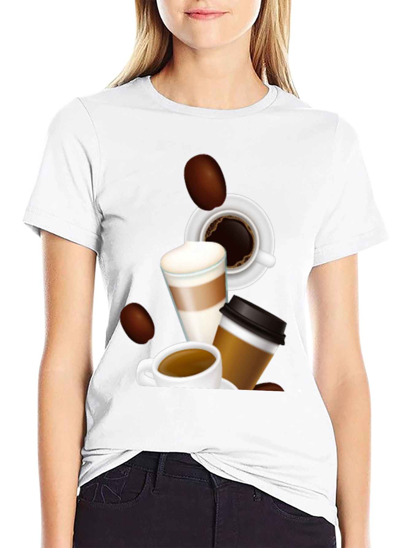 Coffee Lovers Graphic T-Shirt - Black