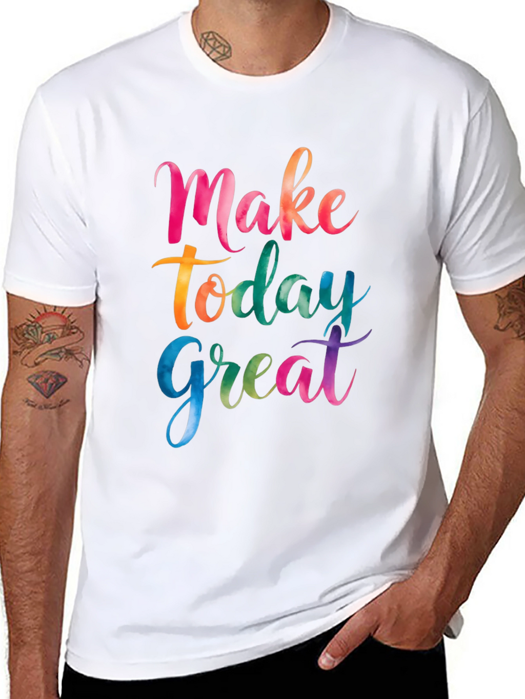 Make Today Great Black Graphic T-Shirt