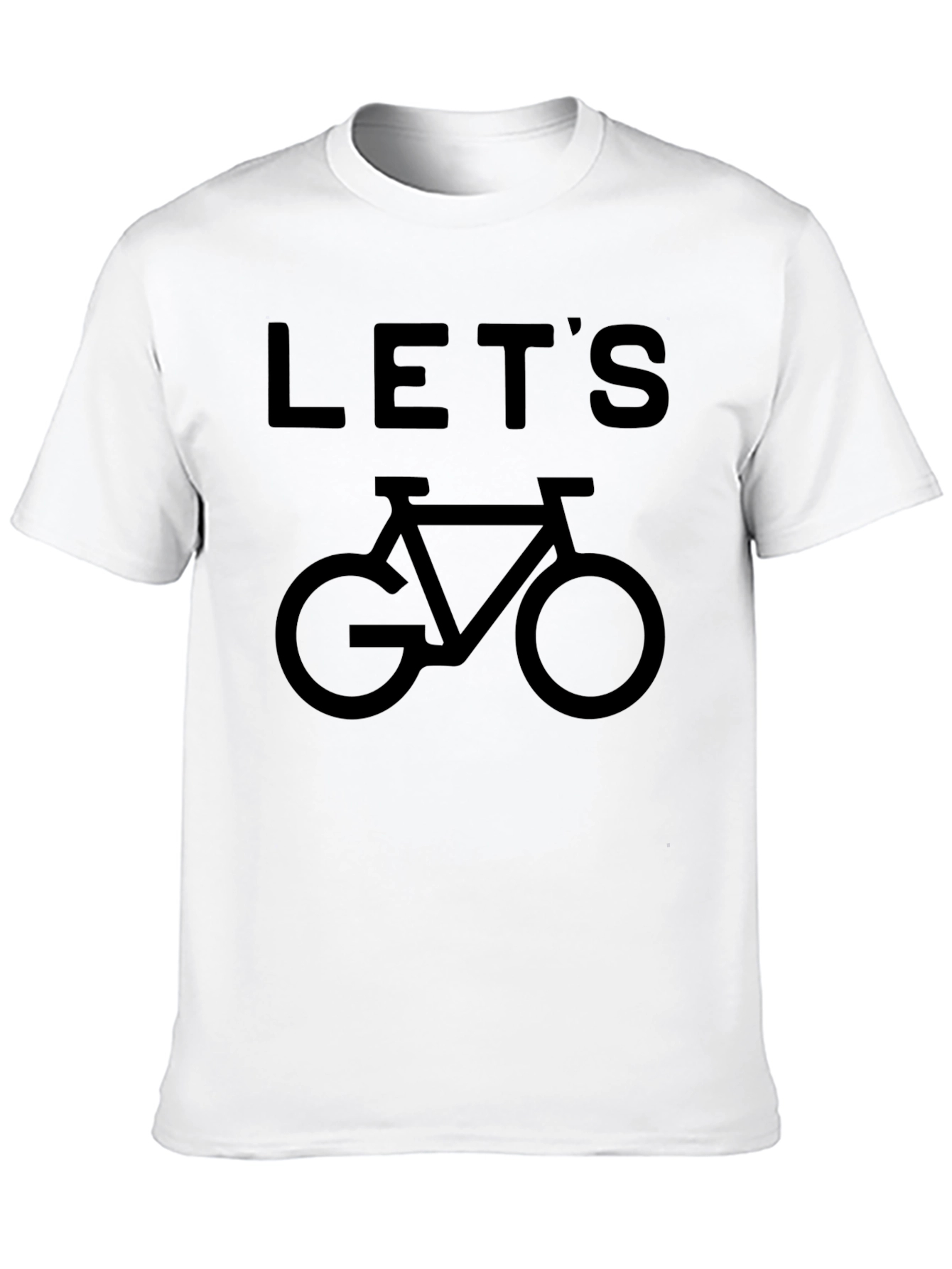 Lets Go Biking! Black Graphic Tee