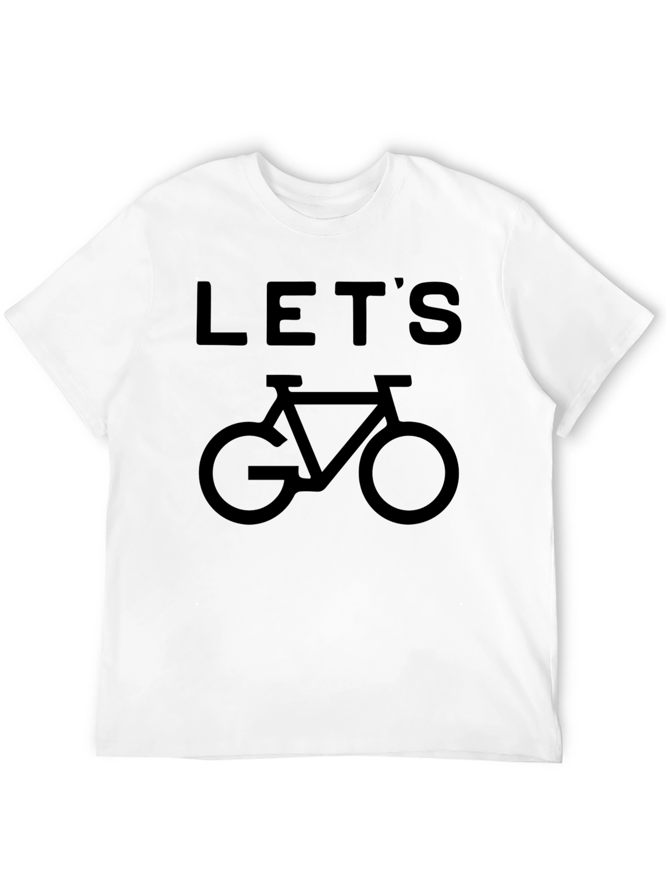 Lets Go Biking! Black Graphic Tee