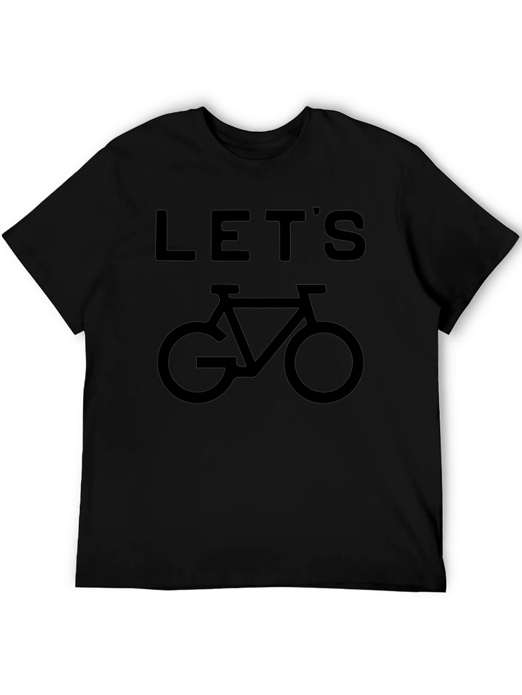 Lets Go Biking! Black Graphic Tee