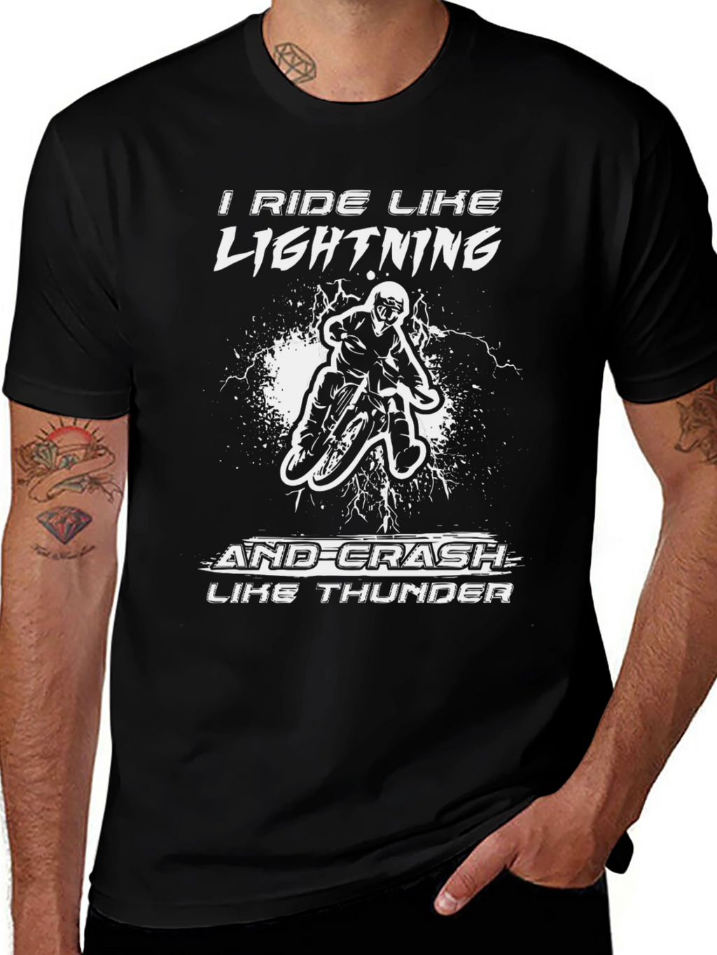 I Ride Like Lightning Biker T-Shirt