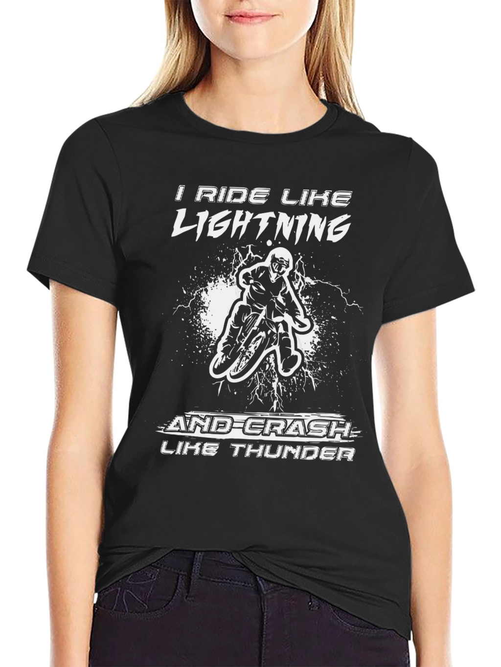 I Ride Like Lightning Biker T-Shirt