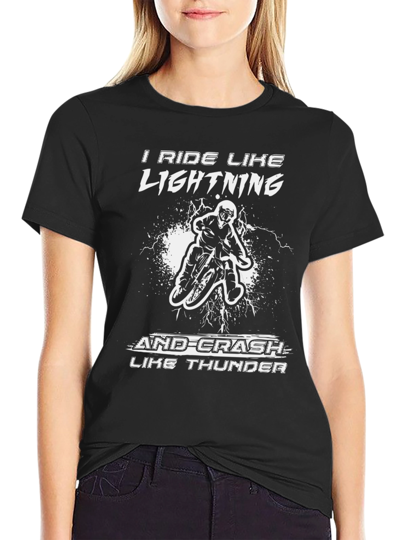 I Ride Like Lightning Biker T-Shirt
