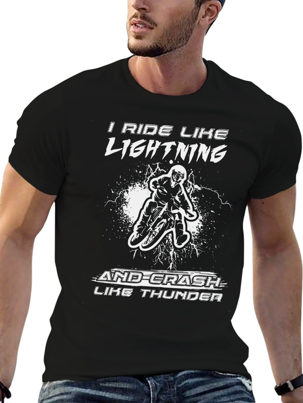 I Ride Like Lightning Biker T-Shirt