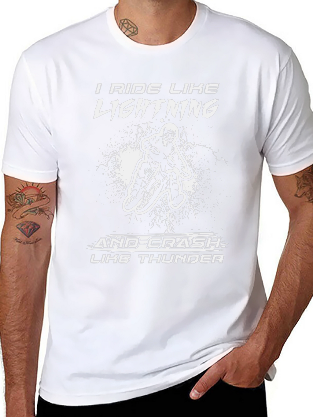 I Ride Like Lightning Biker T-Shirt