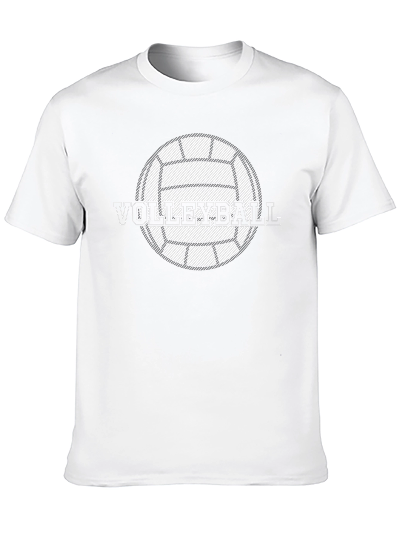 Volleyball Graphic T-Shirt - Black Cotton Tee