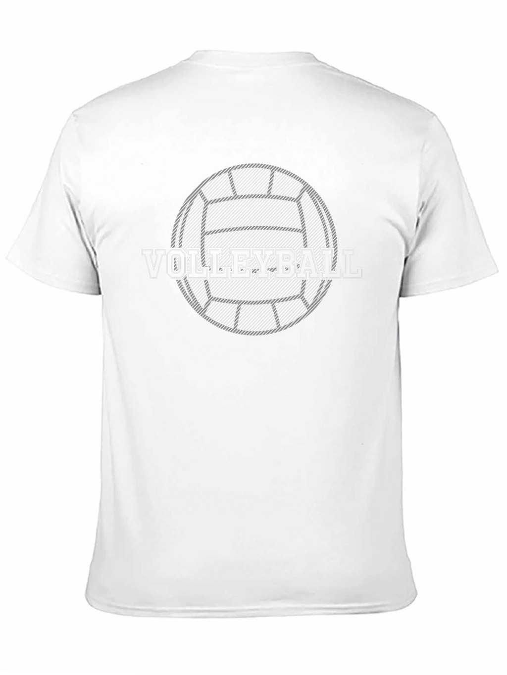 Volleyball Graphic T-Shirt - Black Cotton Tee