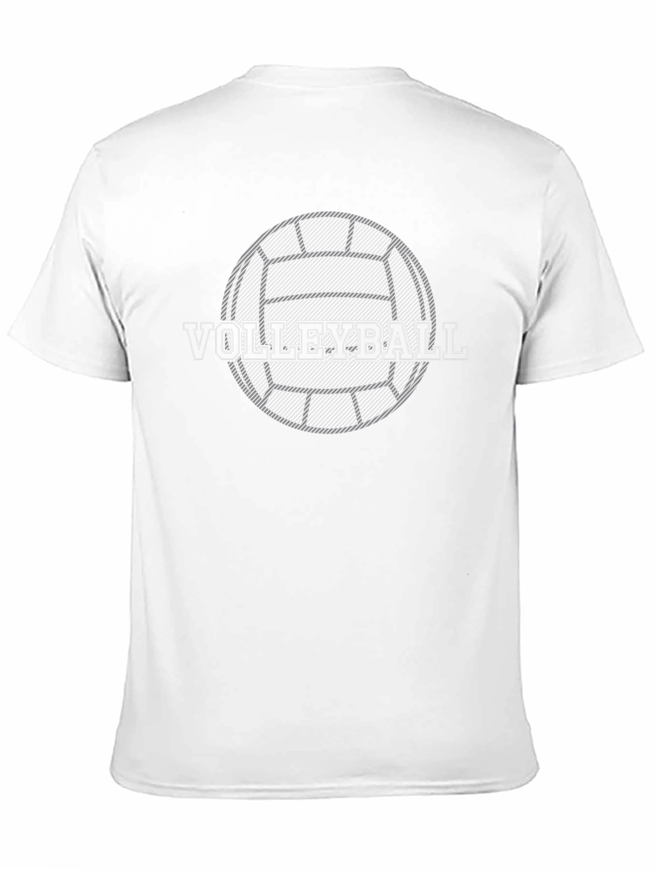Volleyball Graphic T-Shirt - Black Cotton Tee