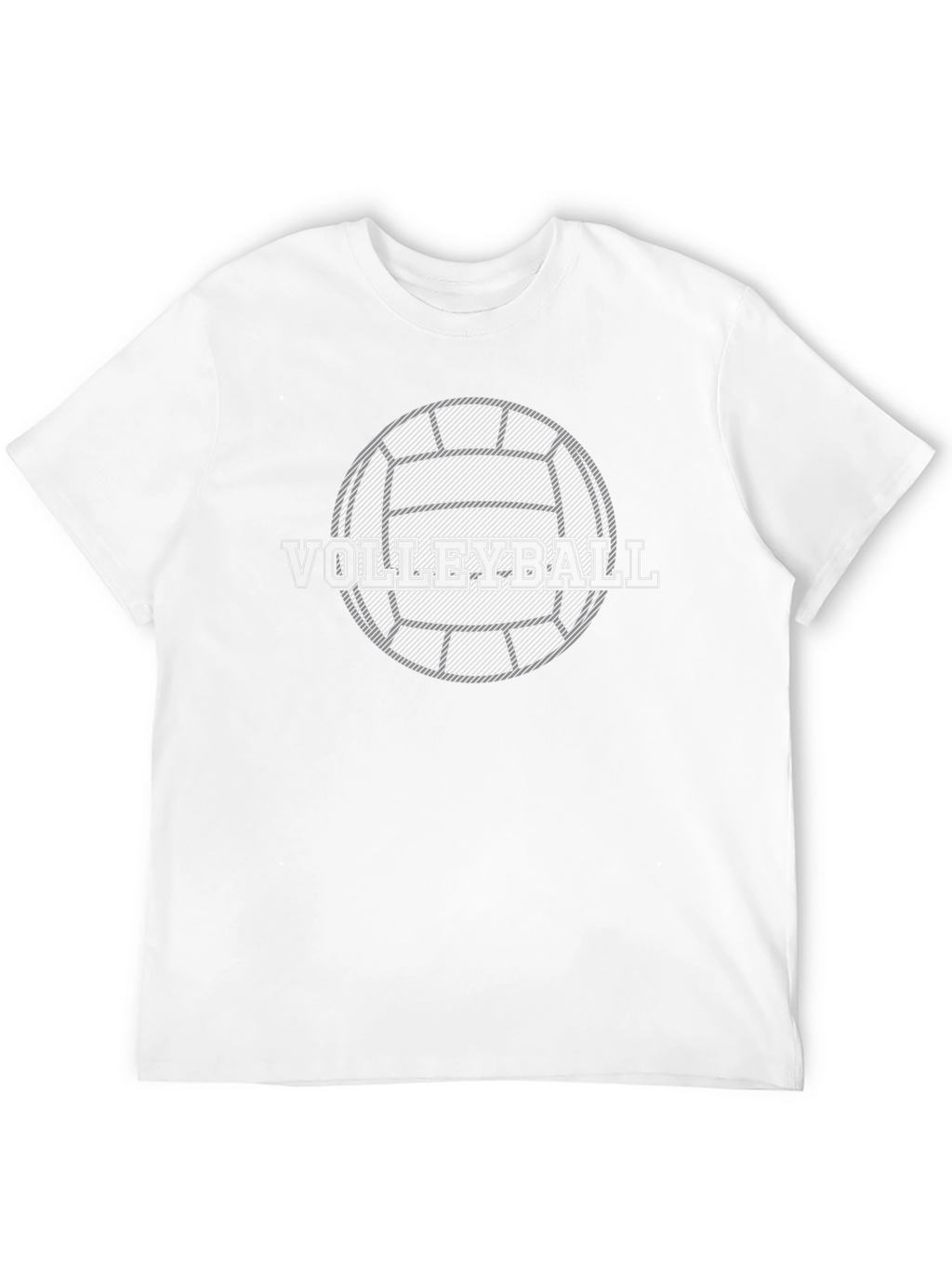 Volleyball Graphic T-Shirt - Black Cotton Tee