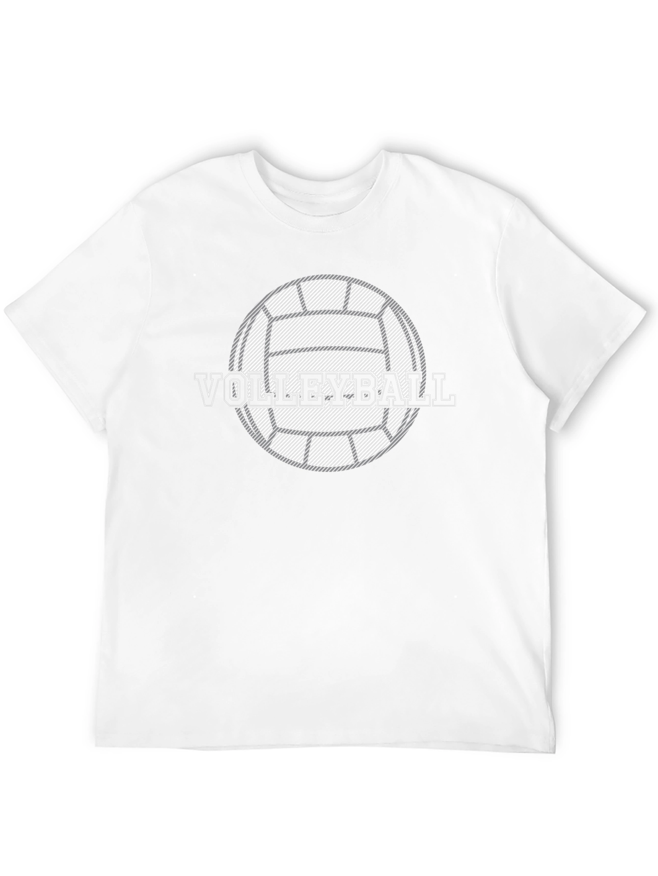 Volleyball Graphic T-Shirt - Black Cotton Tee