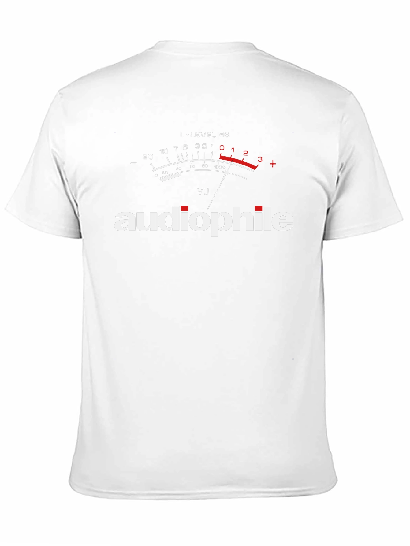 Audiophile VU Meter Graphic T-Shirt - Music Lover Tee