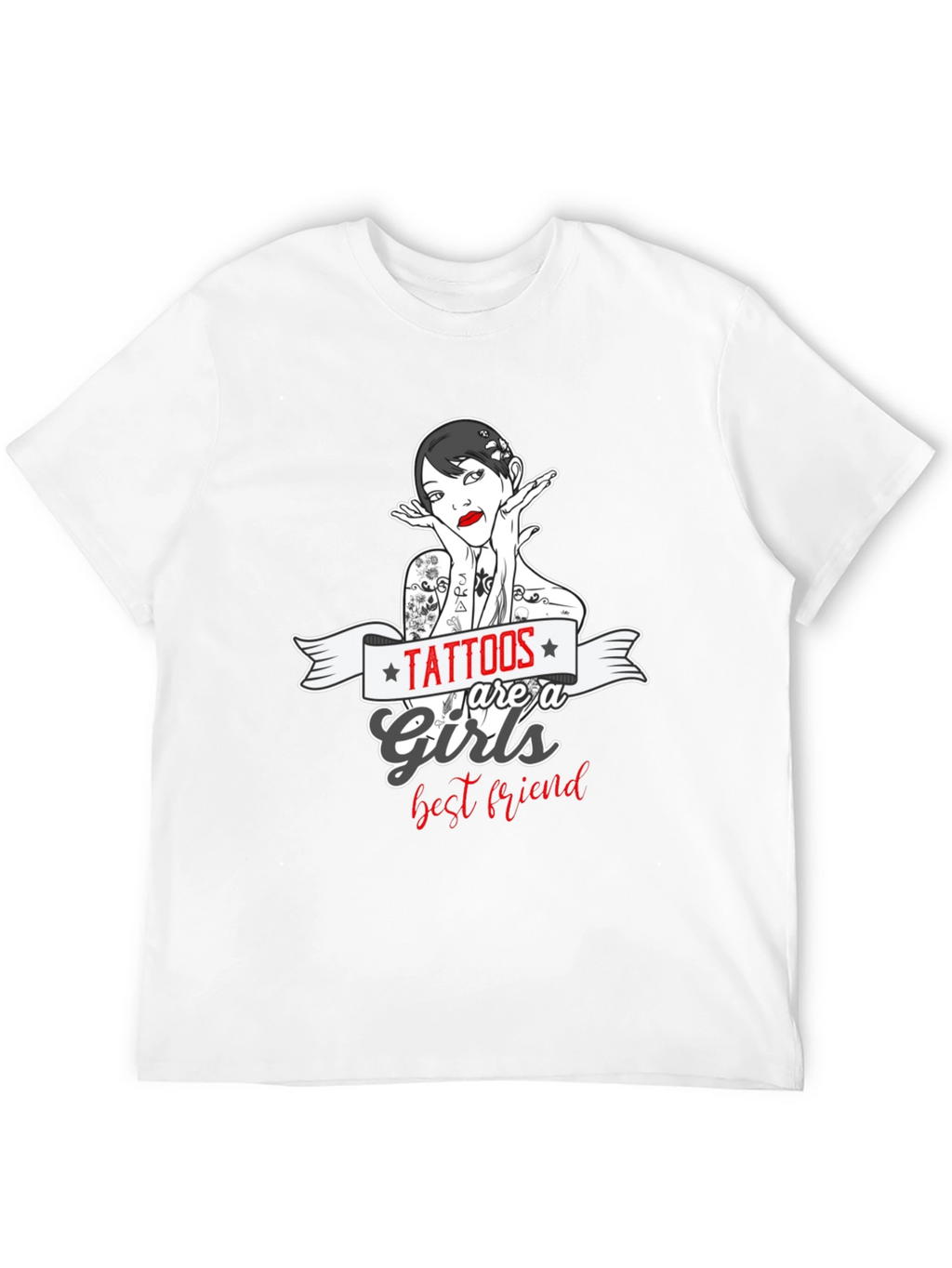 Tattoos Are a Girls Best Friend Graphic T-Shirt