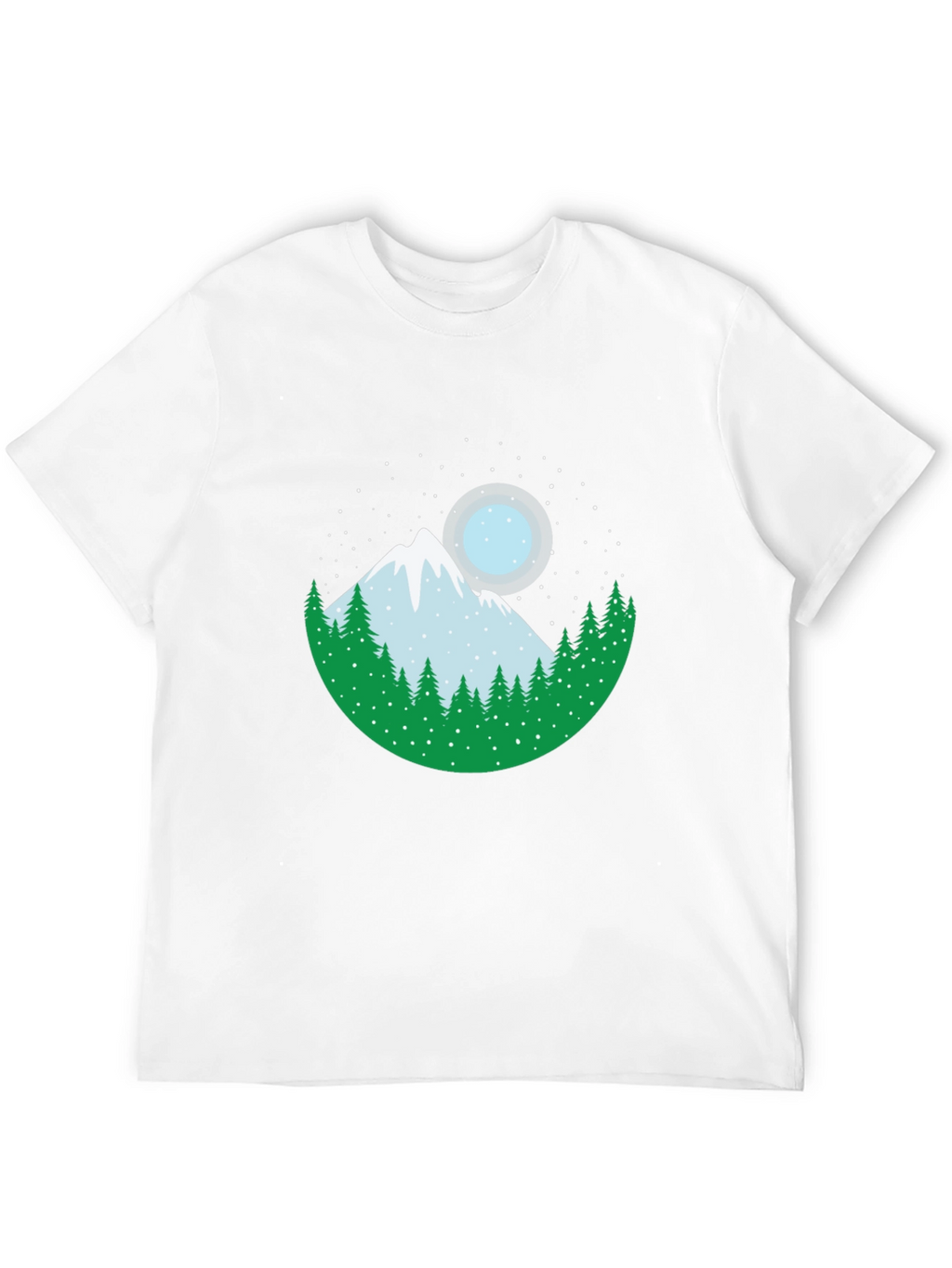 Mountain & Moon Graphic Tee - Black