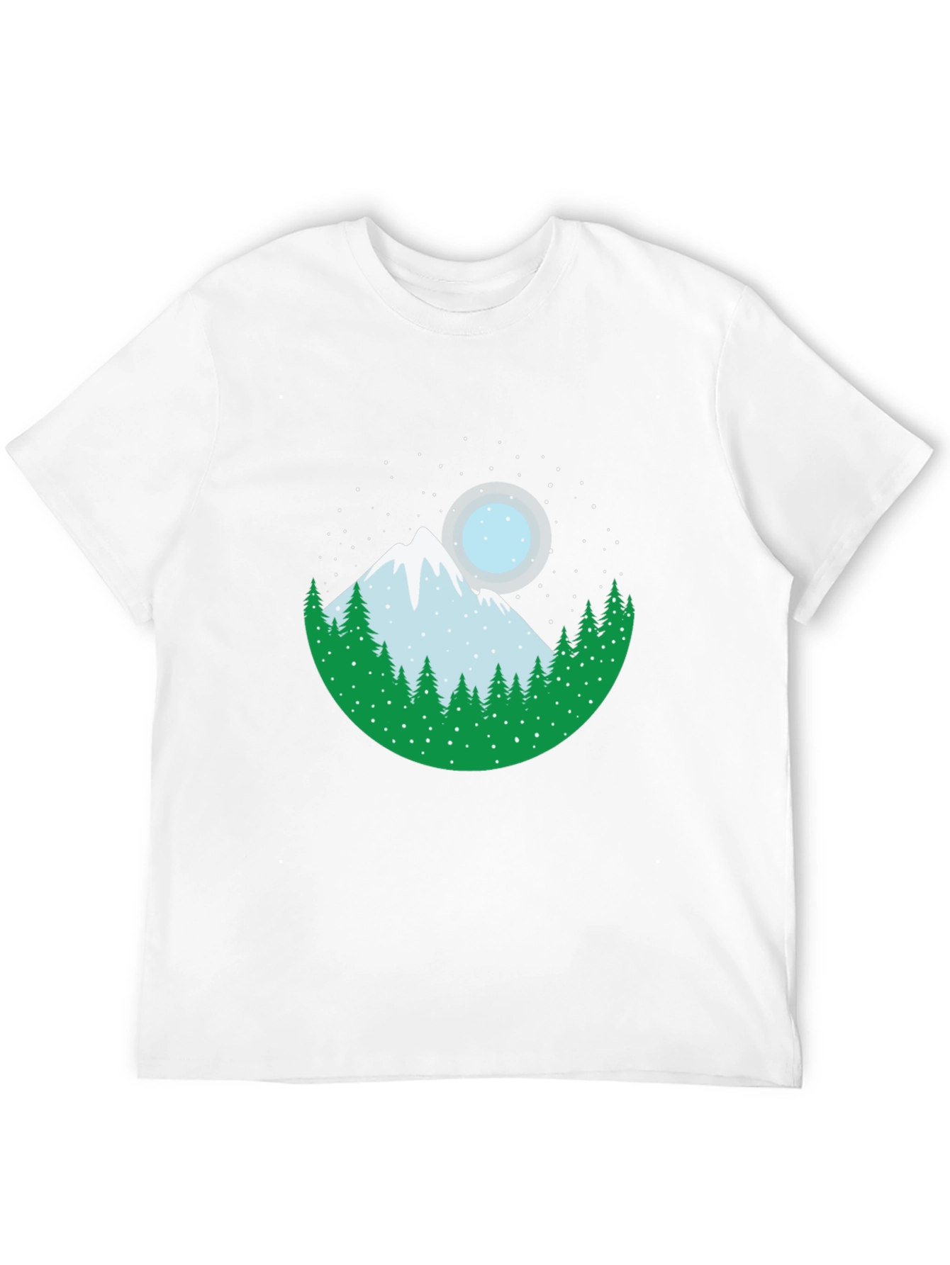 Mountain & Moon Graphic Tee - Black