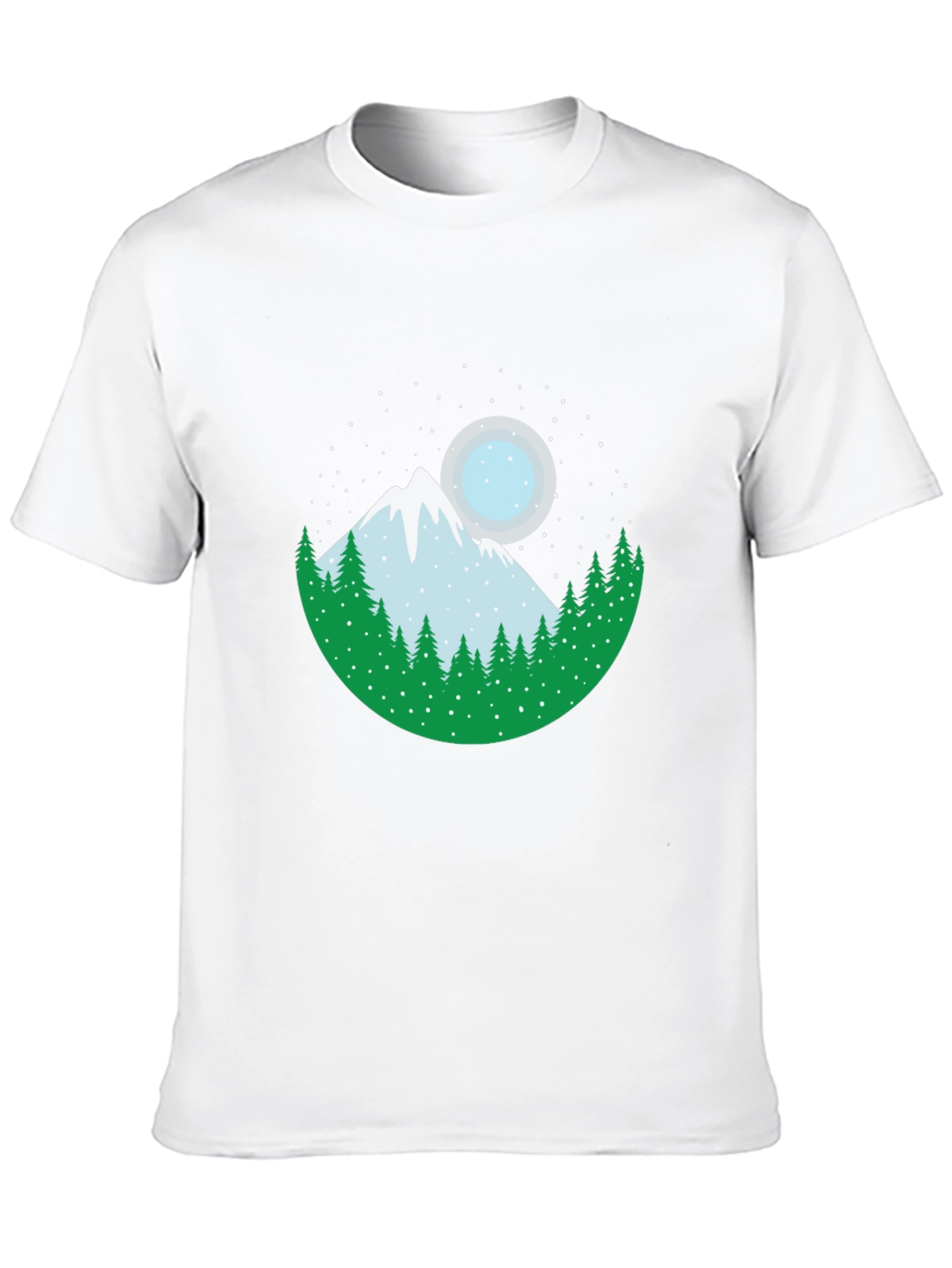 Mountain & Moon Graphic Tee - Black