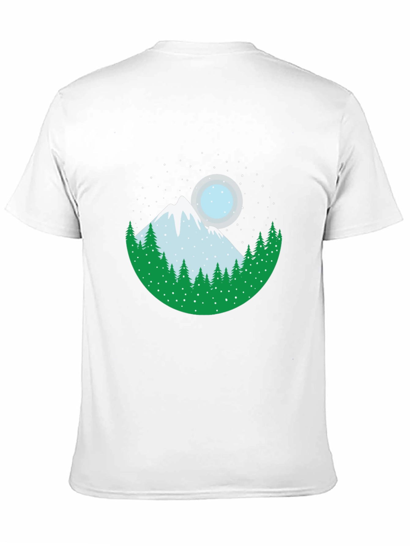 Mountain & Moon Graphic Tee - Black