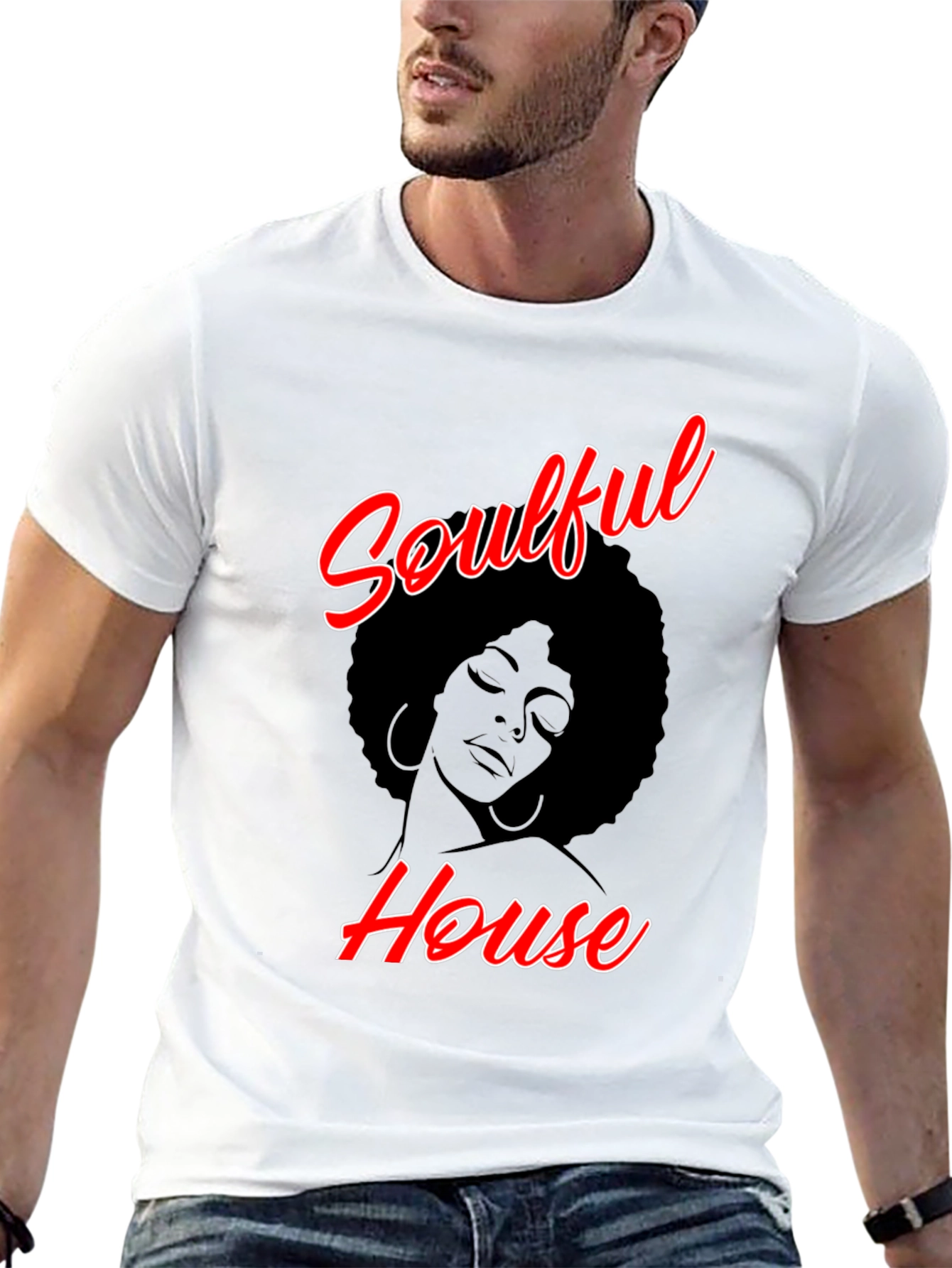 Soulful House Graphic T-Shirt - Trendy & Comfy!
