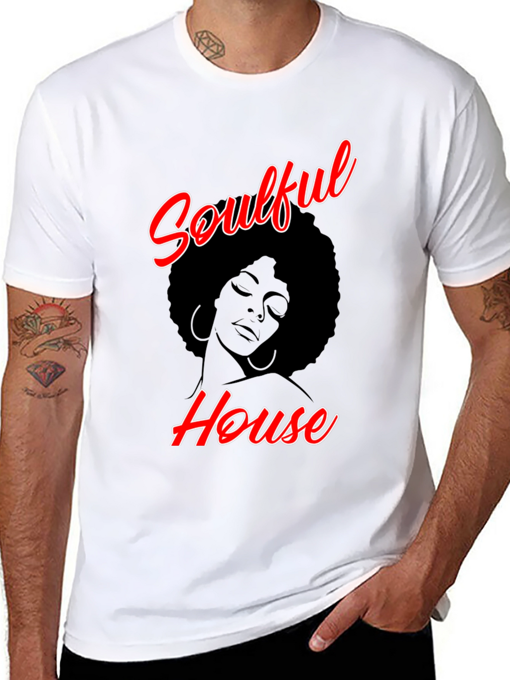 Soulful House Graphic T-Shirt - Trendy & Comfy!