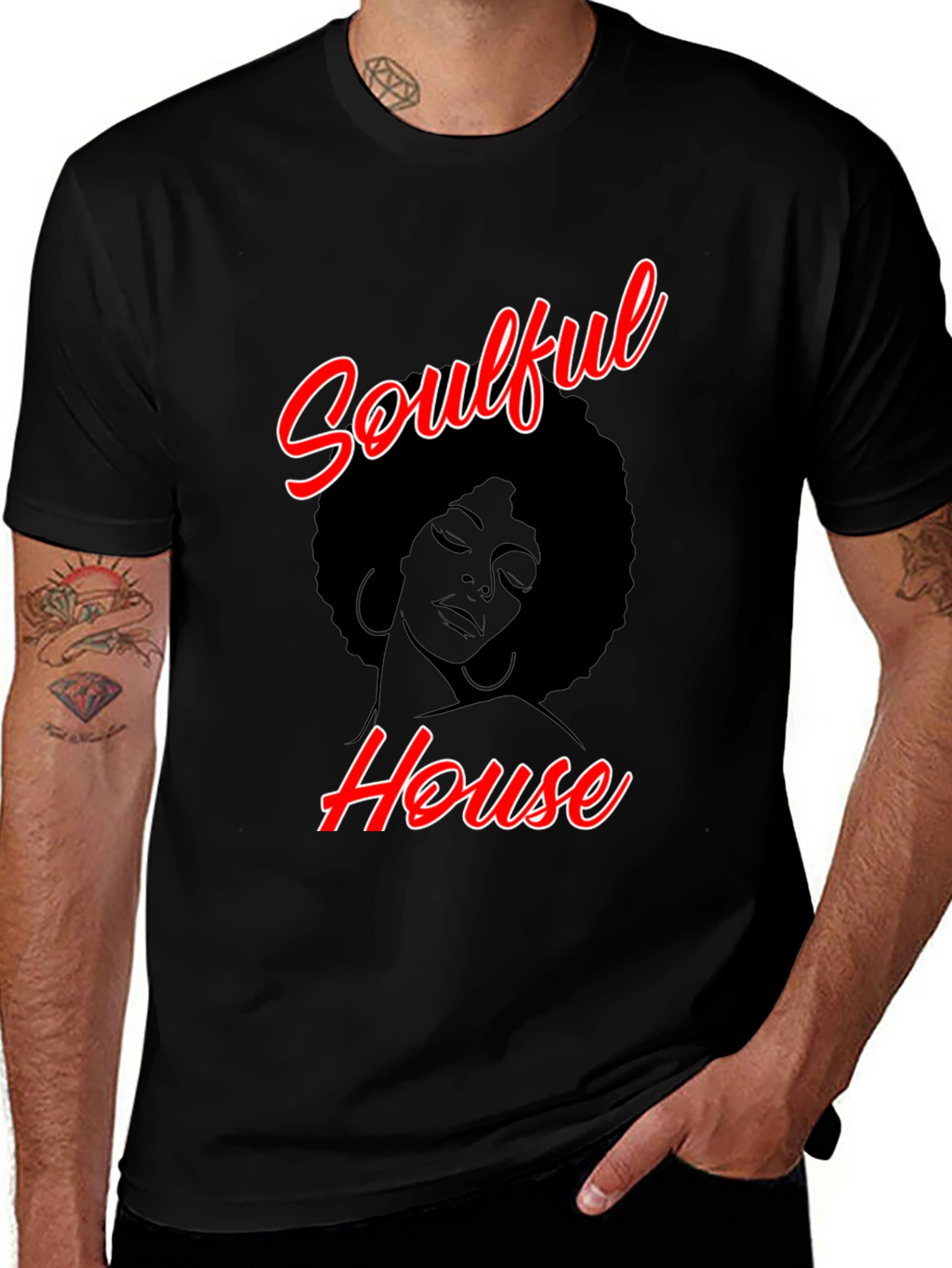 Soulful House Graphic T-Shirt - Trendy & Comfy!