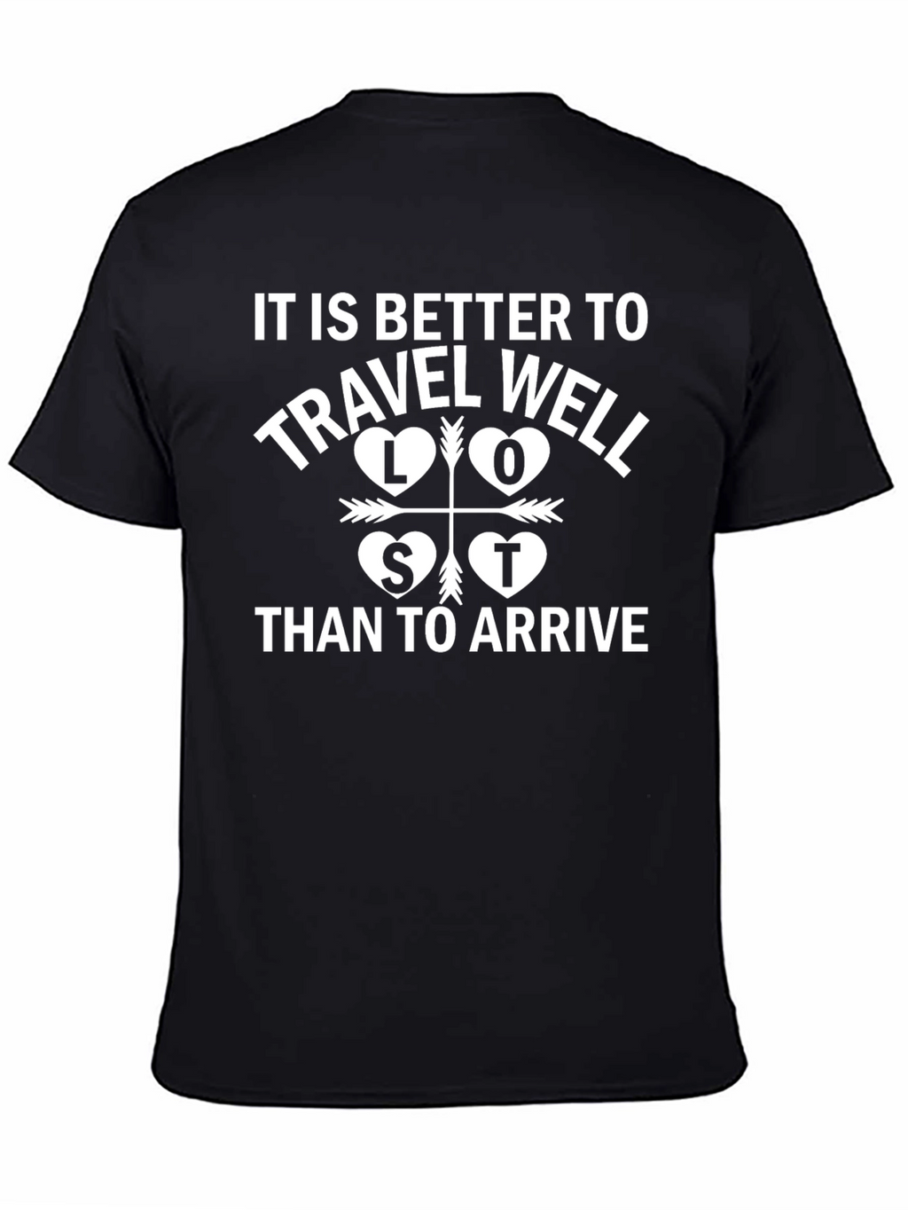 Travel Well Graphic Tee - Black T-Shirt