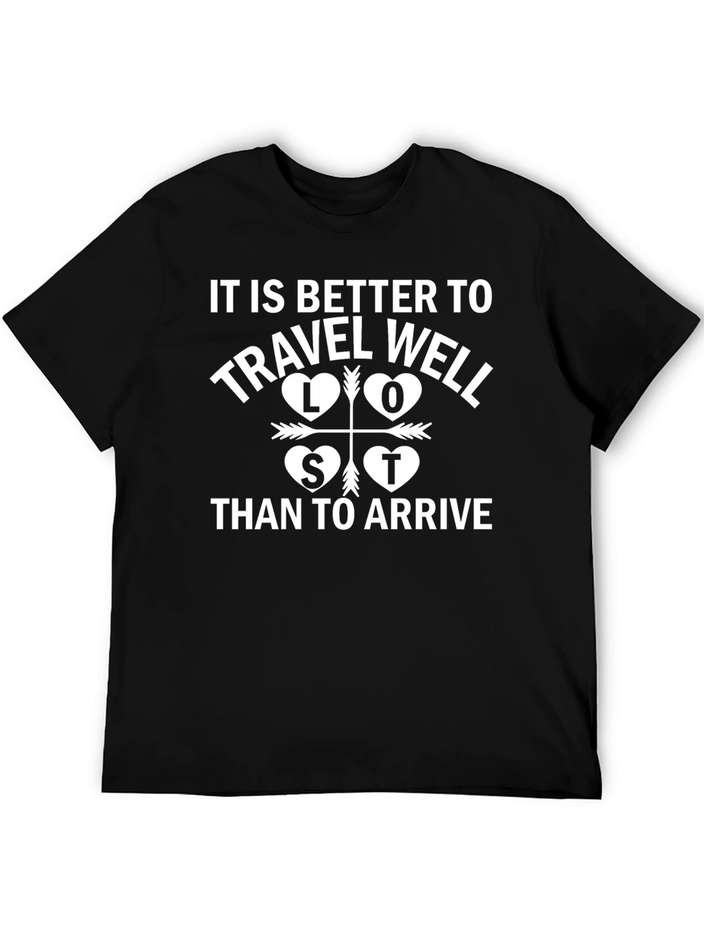 Travel Well Graphic Tee - Black T-Shirt