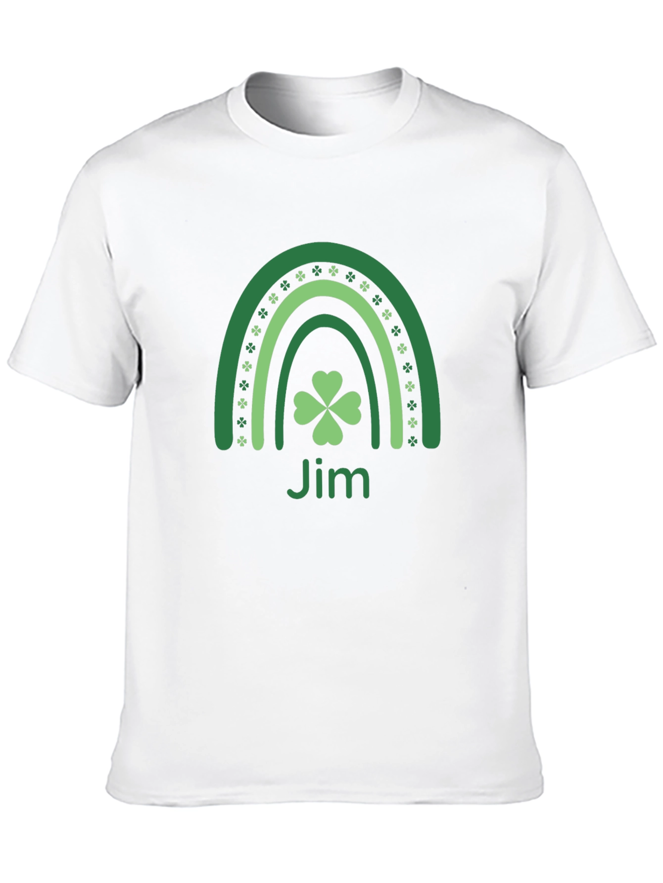 St. Patricks Day Jim Clover Rainbow T-Shirt