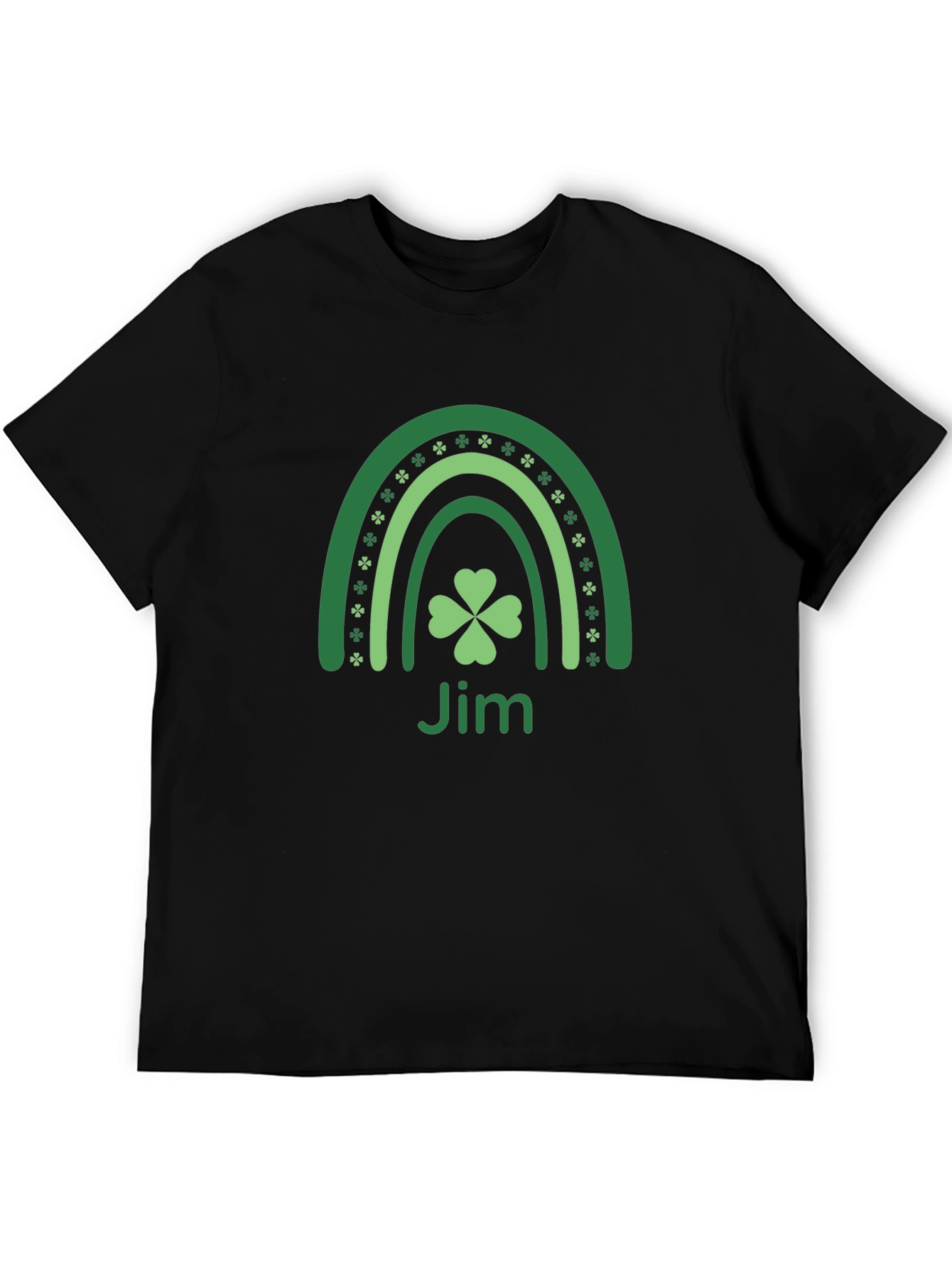 St. Patricks Day Jim Clover Rainbow T-Shirt