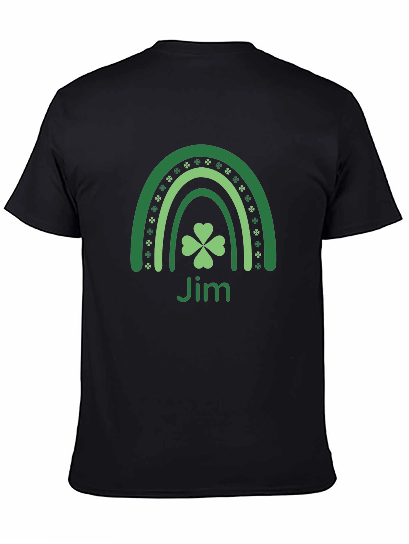 St. Patricks Day Jim Clover Rainbow T-Shirt