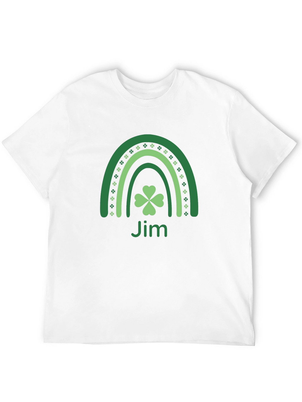 St. Patricks Day Jim Clover Rainbow T-Shirt