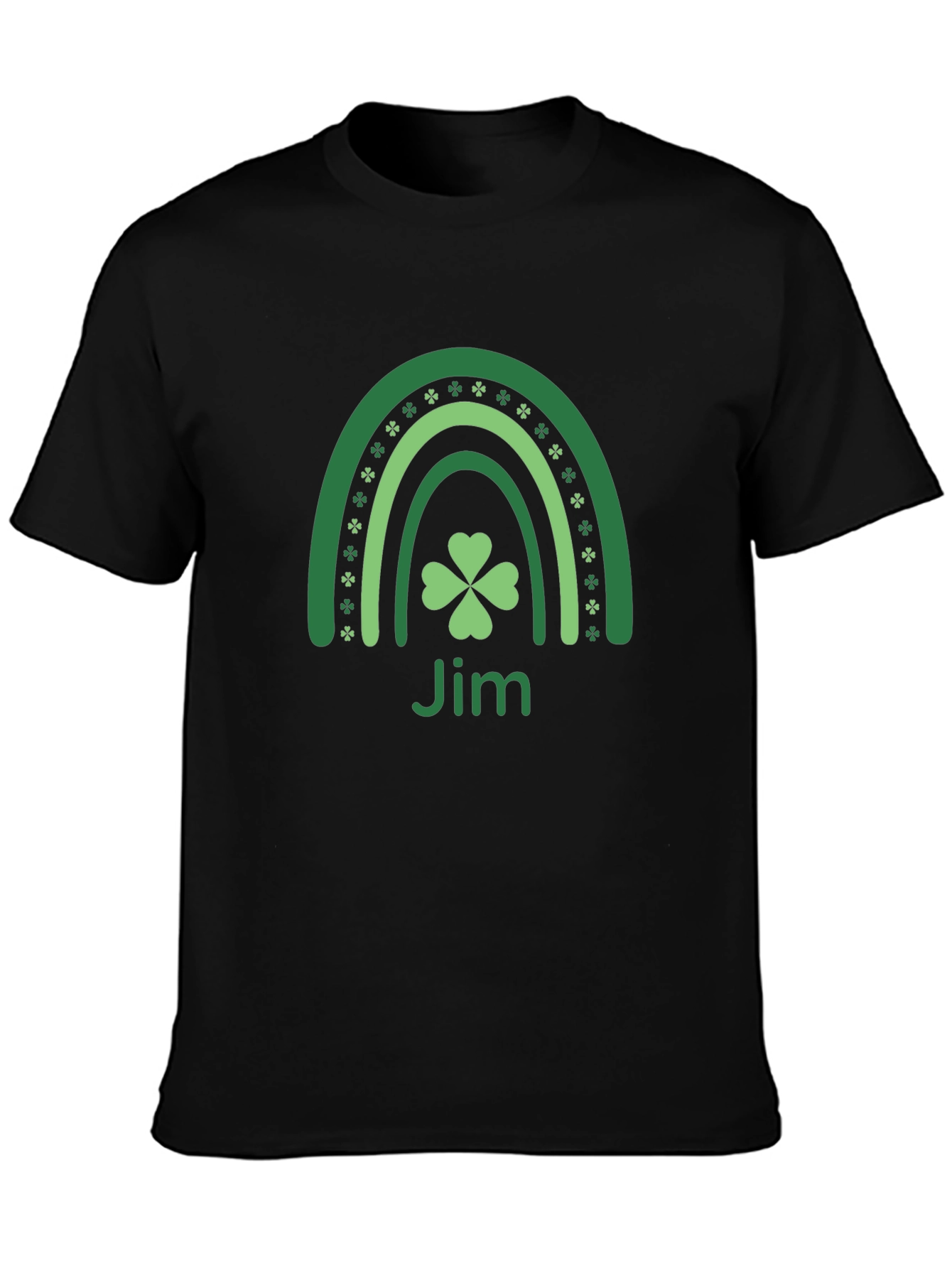 St. Patricks Day Jim Clover Rainbow T-Shirt
