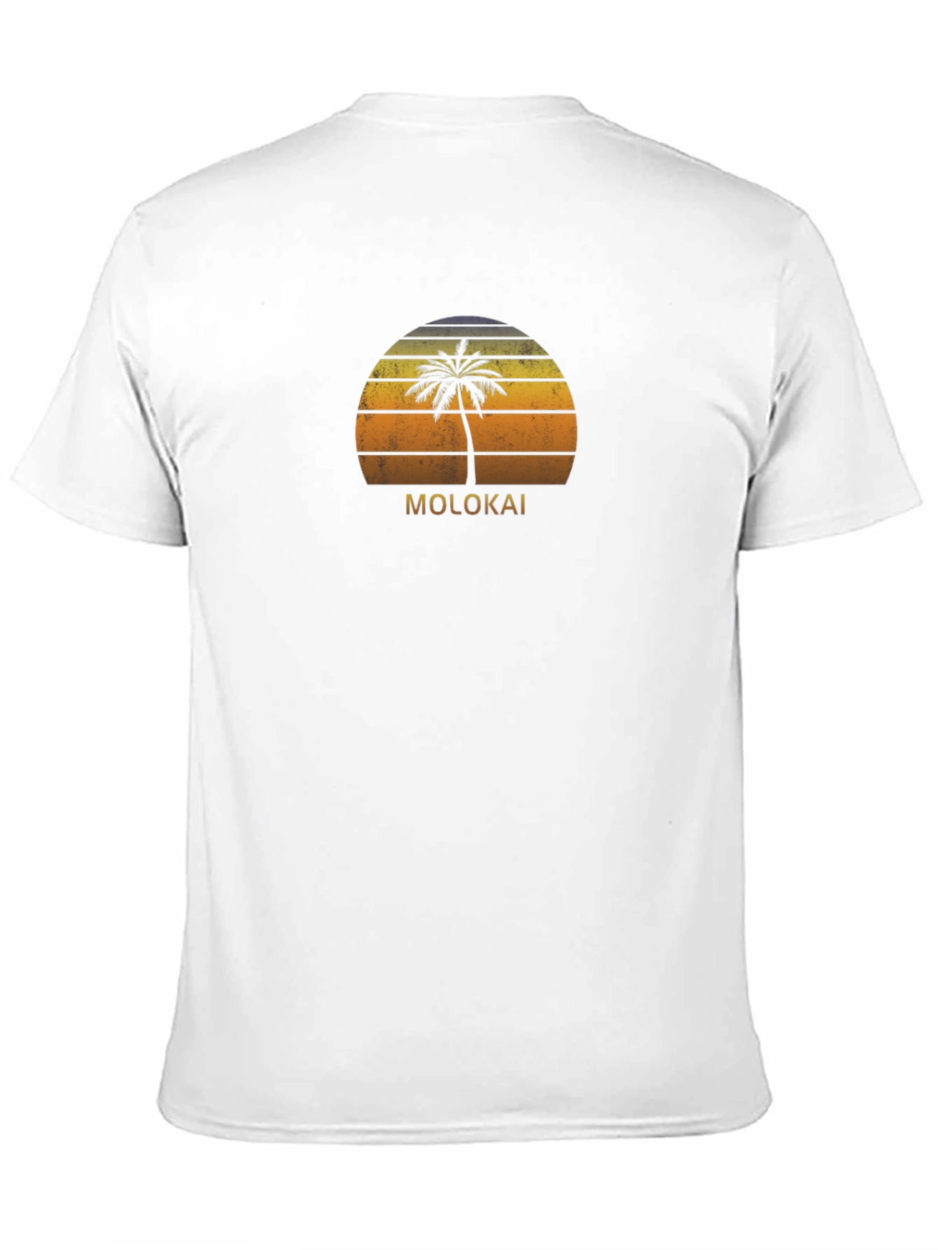 Molokai Sunset Palm Graphic T-Shirt - Tropical Island Vibes