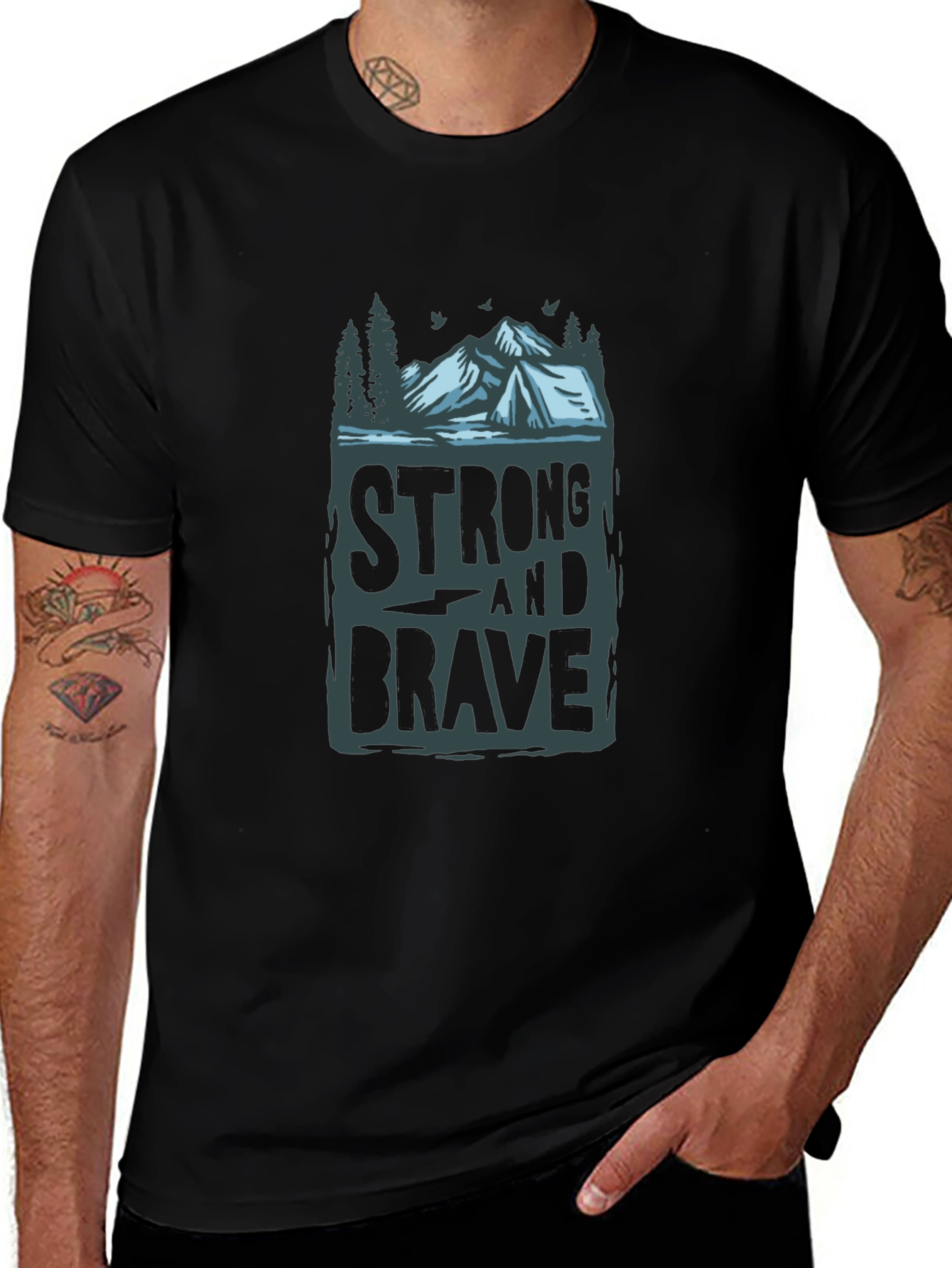 Strong & Brave Graphic Tee - Adventure Ready!
