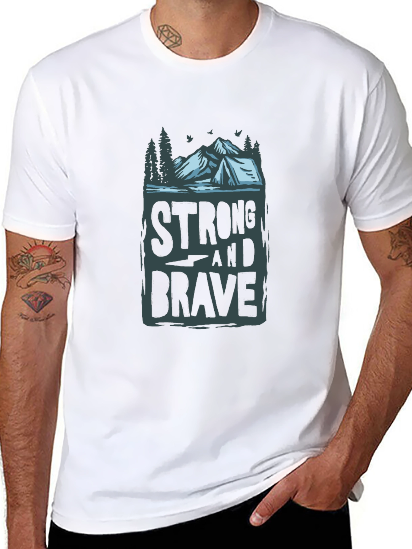 Strong & Brave Graphic Tee - Adventure Ready!