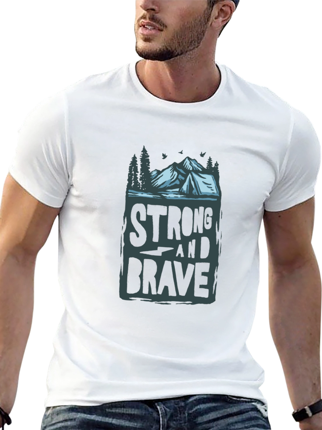 Strong & Brave Graphic Tee - Adventure Ready!